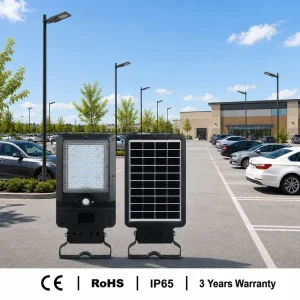 All-in-One Solar Street Light, IP65 Waterproof, V0 Fireproof Housing, 3-Year Warranty, for Roads, Highways and Parking Lots