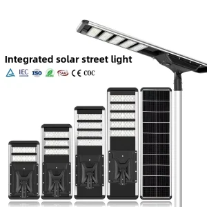 All in one IP65 LED Integrated Solar Street Light Automatic Remote Control IP65 Waterproof Outdoor Solar Street Light for Road