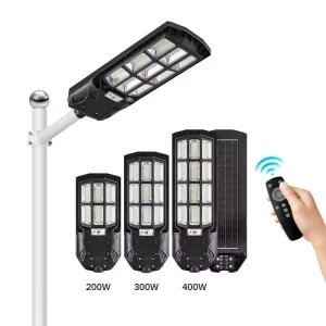 All in one IP65 LED Solar Street Light Automatic Remote Control IP65 Waterproof Human body Waterproof Outdoor Solar Street Light
