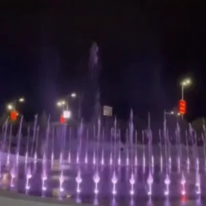 All-season Available Stainless Steel Modern Design Outdoor Dry Fountain Adjustable Jet Height 110-230V for Commercial Plaza