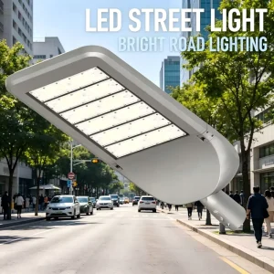 Aluminium LED Street Light 0-10V Dimmable 6000K 50W/100W/150W/200W/250W/300W Pathway Landscape Garden