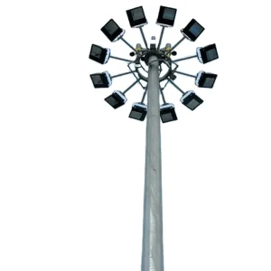Aluminum 25m 30m High Mast Led Flood Lighting Pole Price