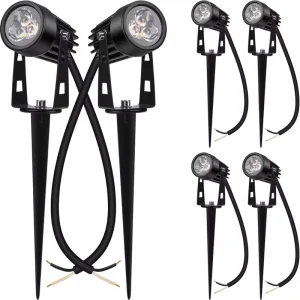 Aluminum 3W 3000K 4000K 6000K Green 12V AC85-265V Outdoor LED Garden Lawn Spike Light Grow Flower Landscape Lighting Lamp