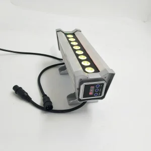 Aluminum 8*3W 300mm RGB DMX LED Wall Washer Light IP65 Waterproof 100-240V AC City Color Projector