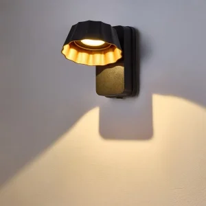 Aluminum AC100-277V IP65 Waterproof 5W COB Rotatable Outdoor Wall Lamp for Villa