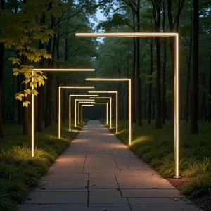 Aluminum Alloy Body Solar Street Light Lamp for Garden Outdoor LED Garden Decor