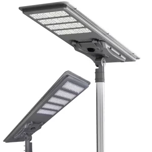Aluminum Alloy IP65 Waterproof LED Solar Street Light Smart Outdoor with High CRI 95 and 6000K Daylight