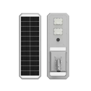 Aluminum Body Solar Street Lights with LED Light Source IP66 Rating Monocrystalline Silicon PV Panel Dimmable Road Lighting