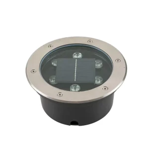 Aluminum Cylinder Stainless Steel Face Cover Solar Parking Lot Garden Road In-ground Light