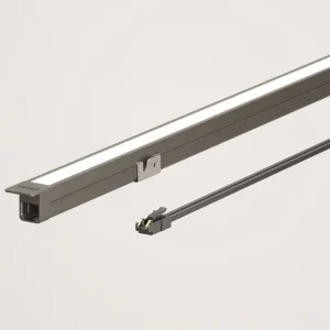 Aluminum Flange Recessed LED Strip Light DC12V 7W Solderless Linear Profile 10x10mm Any Cutting Hand Scan Sensor Cabinet Lamp