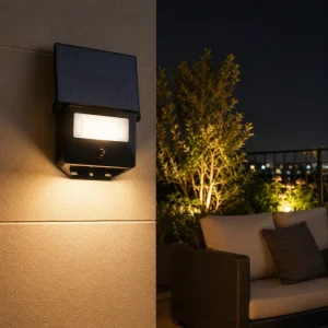 Aluminum Housing Dusk to Dawn Auto on off Wireless Remote Pir Sensor Led Flood Light Solar Outdoor Lamp