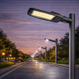 Aluminum Housing LED Street Light IP66 IK08 High Efficacy 190lm for Urban Road Street