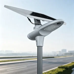 Aluminum Housing Semi Integrated Solar Street Light Split Solar Panel Design Solar Street Lamp for Public Lighting