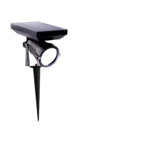 Aluminum IP65 Rated Ground-Insertion Type Solar LED Flood Light 6000K Daylight 2-Year Warranty