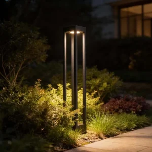 Aluminum IP65 Waterproof 200mm 400mm 600mm 800mm Square LED Bollard Path Light 7W Garden Lawn Lamp