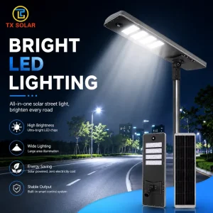 Aluminum Integrated All in One Solar Street Light Road Lamp 90W Solar LED Street Light