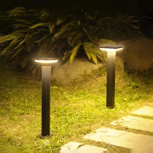 Aluminum Ip65 Pillar Light Pathway Waterproof Outdoor Garden Solar Led Lawn Bollard Lights