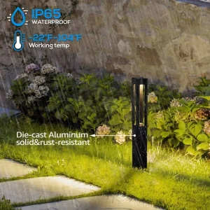 Aluminum LED Bollard Light Outdoor Waterproof 12V Low Voltage Garden Pathway Landscape Lawn Lighting