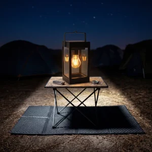 Aluminum LED Landscape Solar Camping Lamp Outdoor Hanging Lantern Classic Style IP54 Rated Dimmable