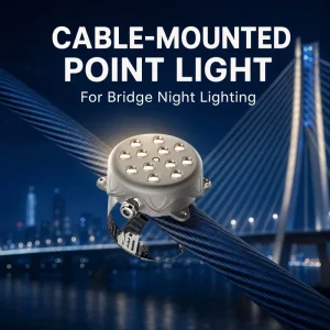 Aluminum LED Stay Cable Light IP65 DC24V RGB RGBW DMX512 for Bridge Cable Decoration Lighting 5W