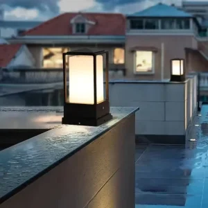 Aluminum LED Wall Bracket Light Modern Waterproof IP65 E27 Acrylic Outdoor Garden Courtyard Pillar Light