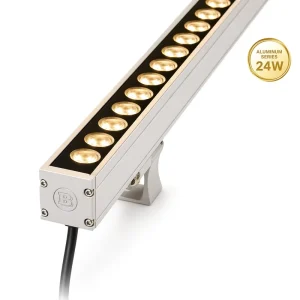 Aluminum LED Wall Washer with Extruded Heat Sink IP65 RGBW 24W Linear Light for Architectural Building Facades