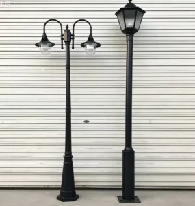 Aluminum Material IP65 Rating 3m Outdoor Modern Power LED Solar Garden Light 360 Beam Angle Light Sensor Control for Courtyard