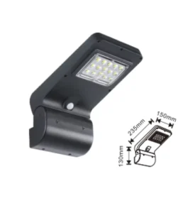 Aluminum Outdoor LED Solar Garden Courtyard Wall Light with 2 Year Warranty and 30000 Hours Lifespan