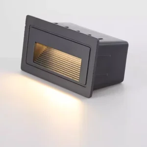 Aluminum Outdoor Wall Lamp Waterproof LED Footlight for Villa Stair Steps and Courtyard Corner Outdoor Lighting