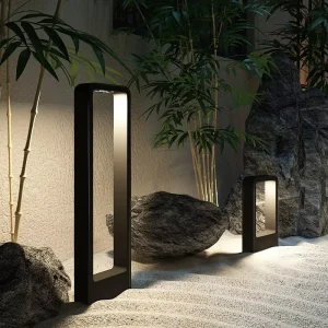 Aluminum Pillar Garden Path Square Landscape 12W 60cm 80cm LED Outdoor Lawn Lamps Garden Lights