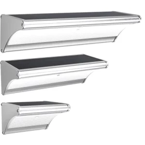 Aluminum Solar LED Wall Light 4 Mode 3 Sizes Outdoor Waterproof Garden Solar Motion Lights
