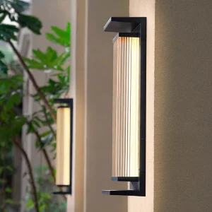 Aluminum Solar Outdoor Wall Lamp, Waterproof, IP55, for Villa, Terrace, Courtyard, Gate, and Pillar