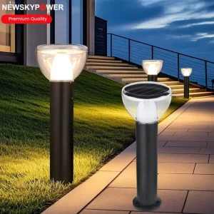 Aluminum Solar Powered Lawn Light IK10 Outdoor Garden Path Light 2CCT LED Landscape Lighting with Auto On/Off
