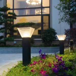 Aluminum Solar Powered Pathway Light 5W Outdoor Landscape Light IP65 Waterproof Solar Bollard Light