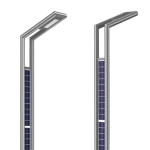Aluminum Solar Street Light Pole 100W 200W Motion Sensor Outdoor Yard Road Lighting