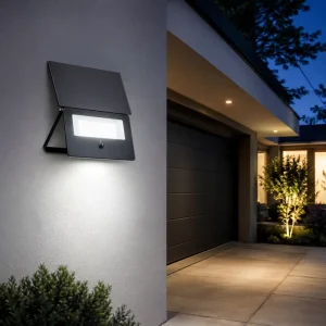 Aluminum Split Solar Flood Light Adjustable Solar Panel PIR Human Sensor IP65 Waterproof Outdoor Garden Lamp