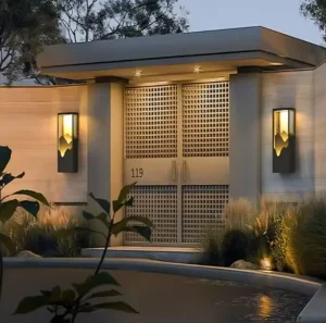 Aluminum Stainless Steel Mountain Landscape LED Outdoor Wall Light Waterproof Modern Villa Garden Exterior Facade Lamp
