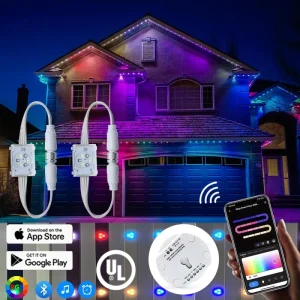 Aluminum Track Facade Led Point Light 48v Four Wire Christmas Light Holiday Pixel Outdoor Permanent Light