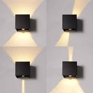 Aluminum Warm White Outdoor Garden LED Wall Light 12W Waterproof IP65 Exterior Wall Lamp