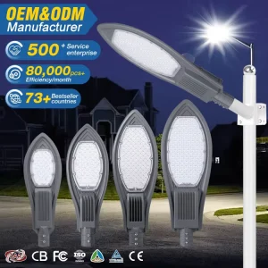 Aluminum Waterproof IP66 Garden Highway Light 30 50 60 100 120 150 200W LED Street Light