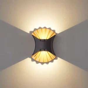 Aluminum Waterproof Outdoor LED Wall Lamp 3000K Warm Light 85-265V for Garden Terrace Balcony