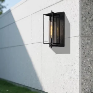 American Retro Industrial Frame Wall Lamp Outdoor Waterproof Courtyard Sconces Balcony Villa Exterior Wall Lights Decoration