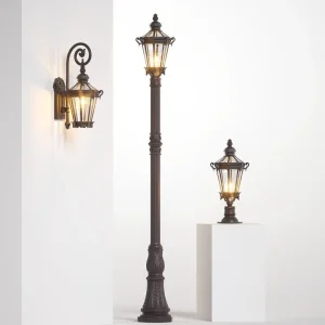 American Retro Style LED Outdoor Landscape Light Waterproof IP55 Aluminum Garden Lamp for Courtyard Villa and Balcony