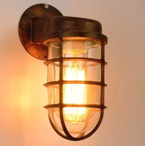 American style Outdoor Waterproof Explosion proof Vintage Industrial Style Wall Lamp for Dining Rooms Cafs Bars Hallways