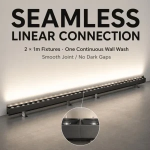 Anti-Corrosion Shaded Facade LED Wall Washer DC24V IP65 Aluminum Landscape Lighting