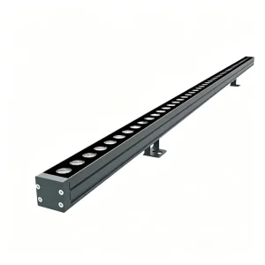 Anti-Glare Baffle LED Wall Washer Lamp IP65 Aluminum Tempered Glass Housing DMX512 Control for Building Bridge Facade
