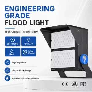 Anti Glare Modular Design Spotlight for Racetrack Outdoor Lighting AC85 265V 250W COB Chip Wide Angle Flood Light