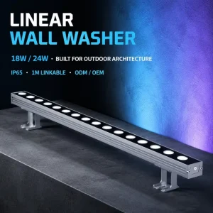 Anti-Glare Uniform Optical Beam Architectural Linear Wall Washer Light for Cultural and Art Centers