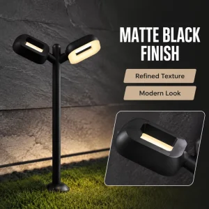 Anti Oxidation Aluminum Weather Resistant Curved Adjustment 24W Outdoor LED Lawn Lights for New Rural Courtyard Renovation