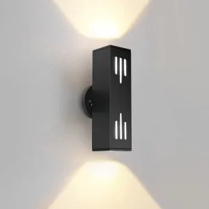 Anti-Rust Dusk to Dawn Sensor Outdoor Wall Sconce Exterior Waterproof Wall Lamp Fixture Up Down Wall Mount Outdoor Lighting
